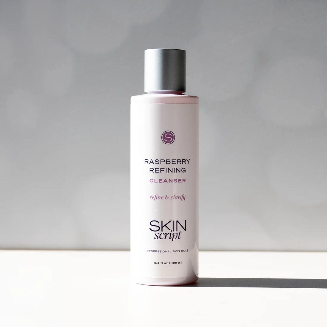 Skin Script Raspberry Refining Cleanser foaming exfoliating wash, 6.4 oz bottle